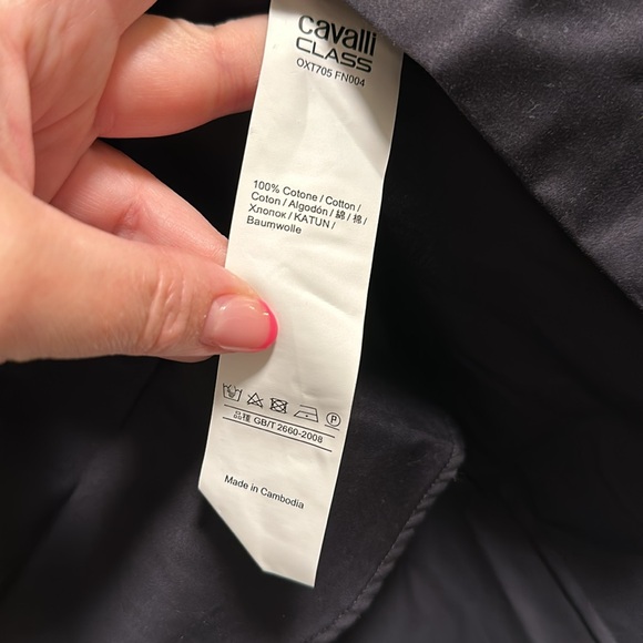 Cavalli Class Mens Black Slim Fit Dress Shirt 15 NEW NWT - Picture 6 of 6